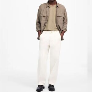 NWT Madewell Patch Pocket Jeans in Summer Denim Relaxed White Size 29